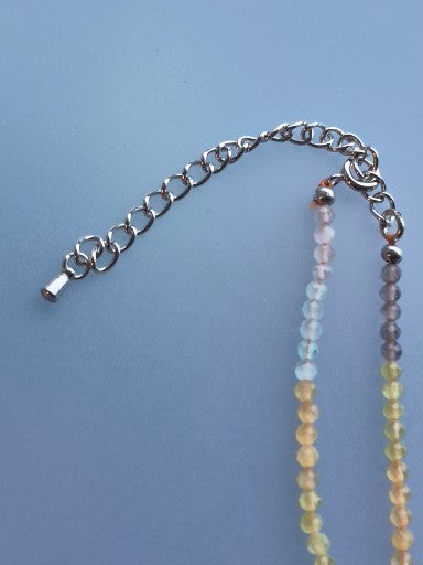 🌊 Collier "Lueur des Maldives" – Œil de Chat & Serpent