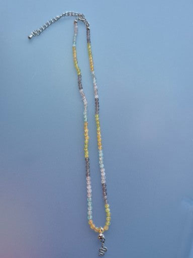 🌊 Collier "Lueur des Maldives" – Œil de Chat & Serpent
