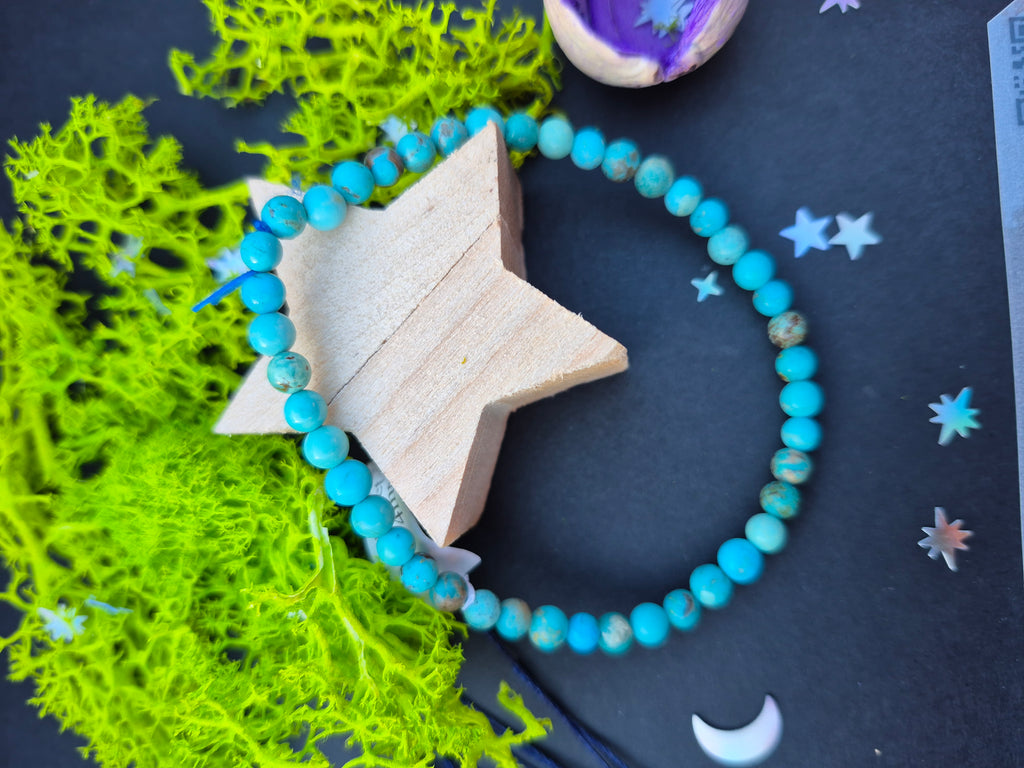 Bracelet Turquoise du Tibet A+ (4 mm)