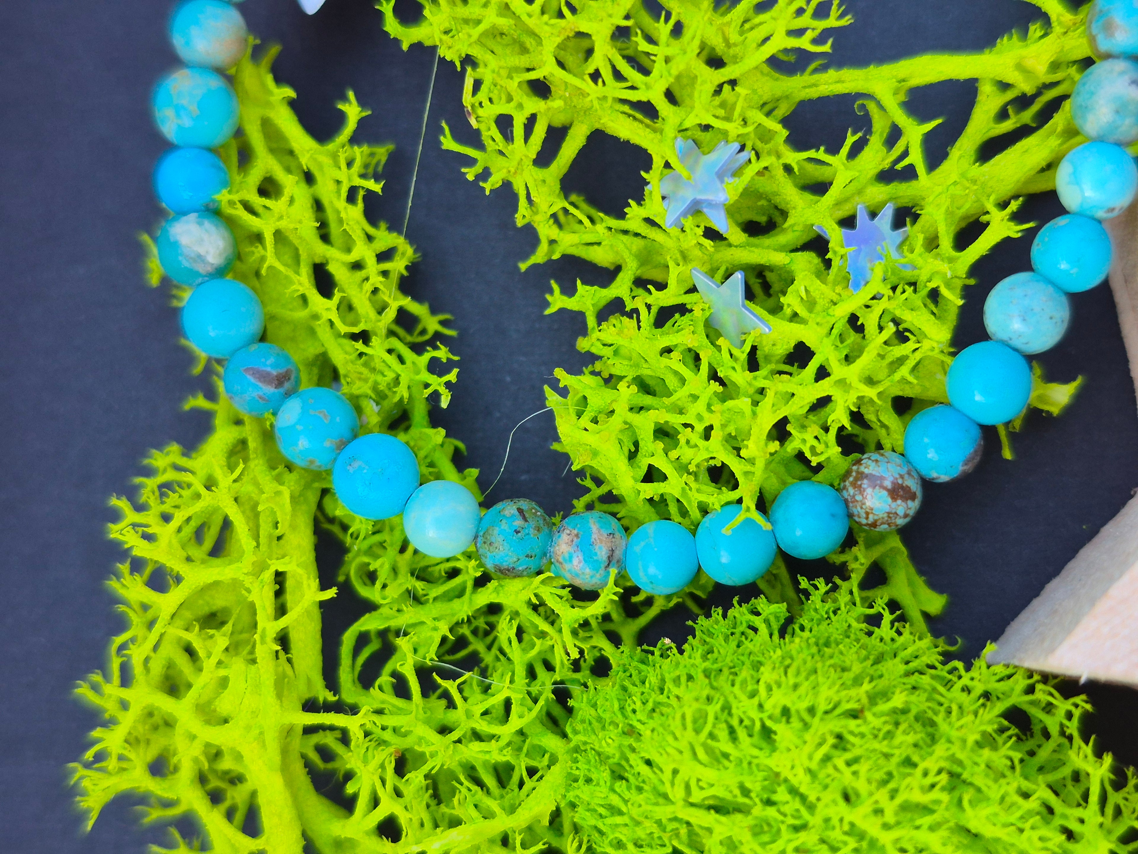 Bracelet Turquoise du Tibet A+ (4 mm)