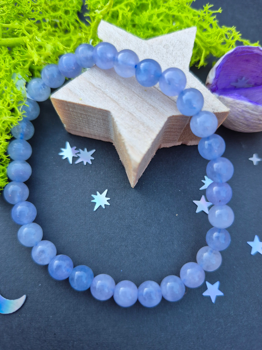Bracelet "Sérénité Cristalline" - Aigue-marine du Brésil
