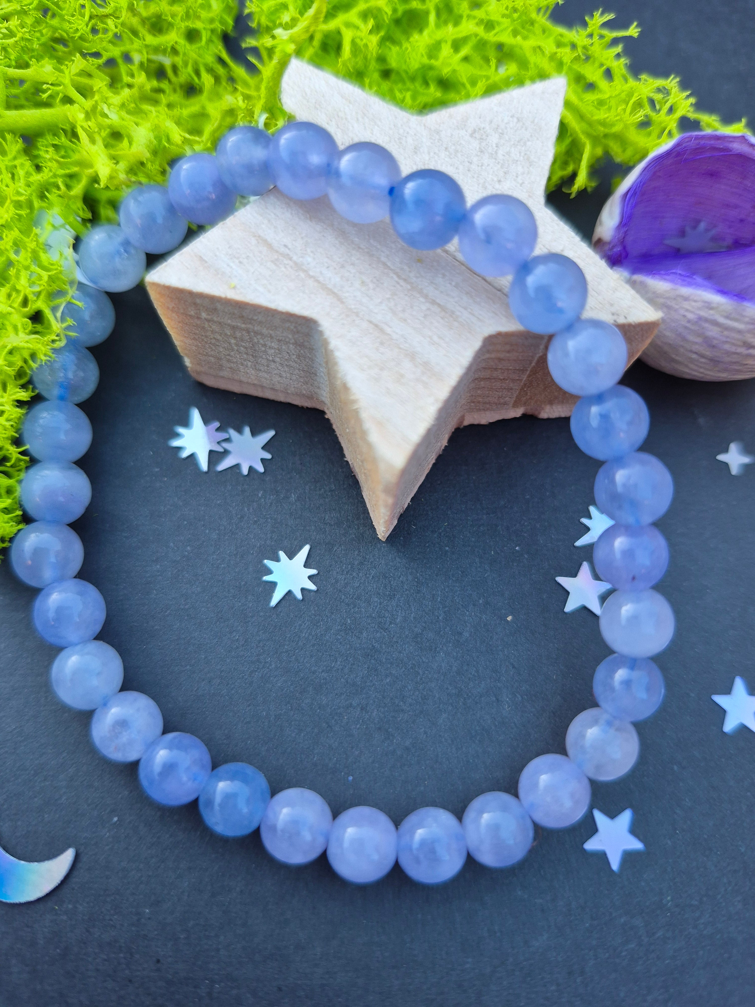 Bracelet "Sérénité Cristalline" - Aigue-marine du Brésil