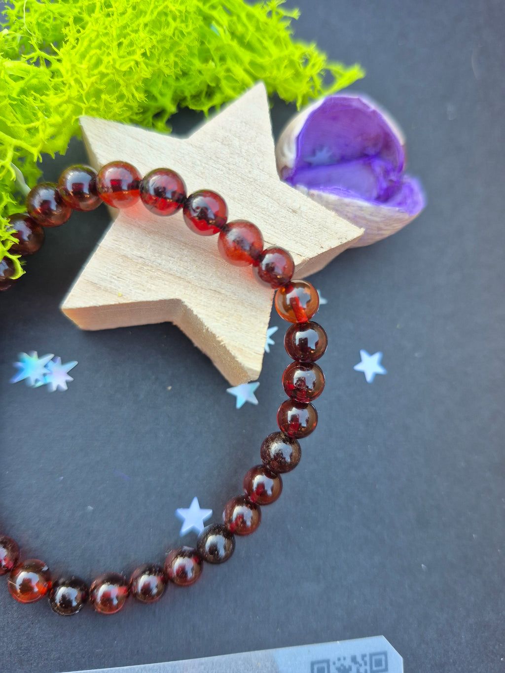 Bracelet "Chaleur Solaire" - Ambre Cognac