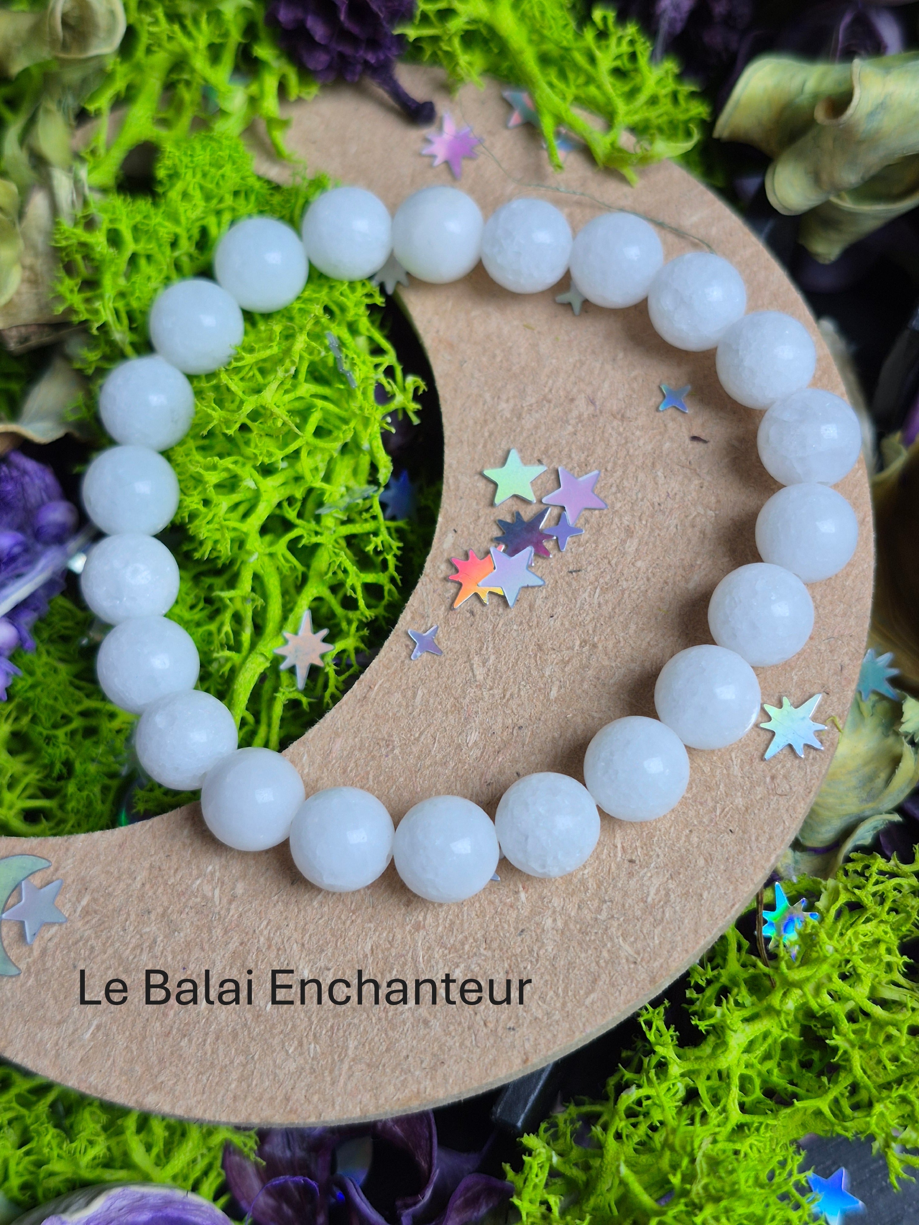 Bracelet élastique – Aigue Marine - taille 10 mm