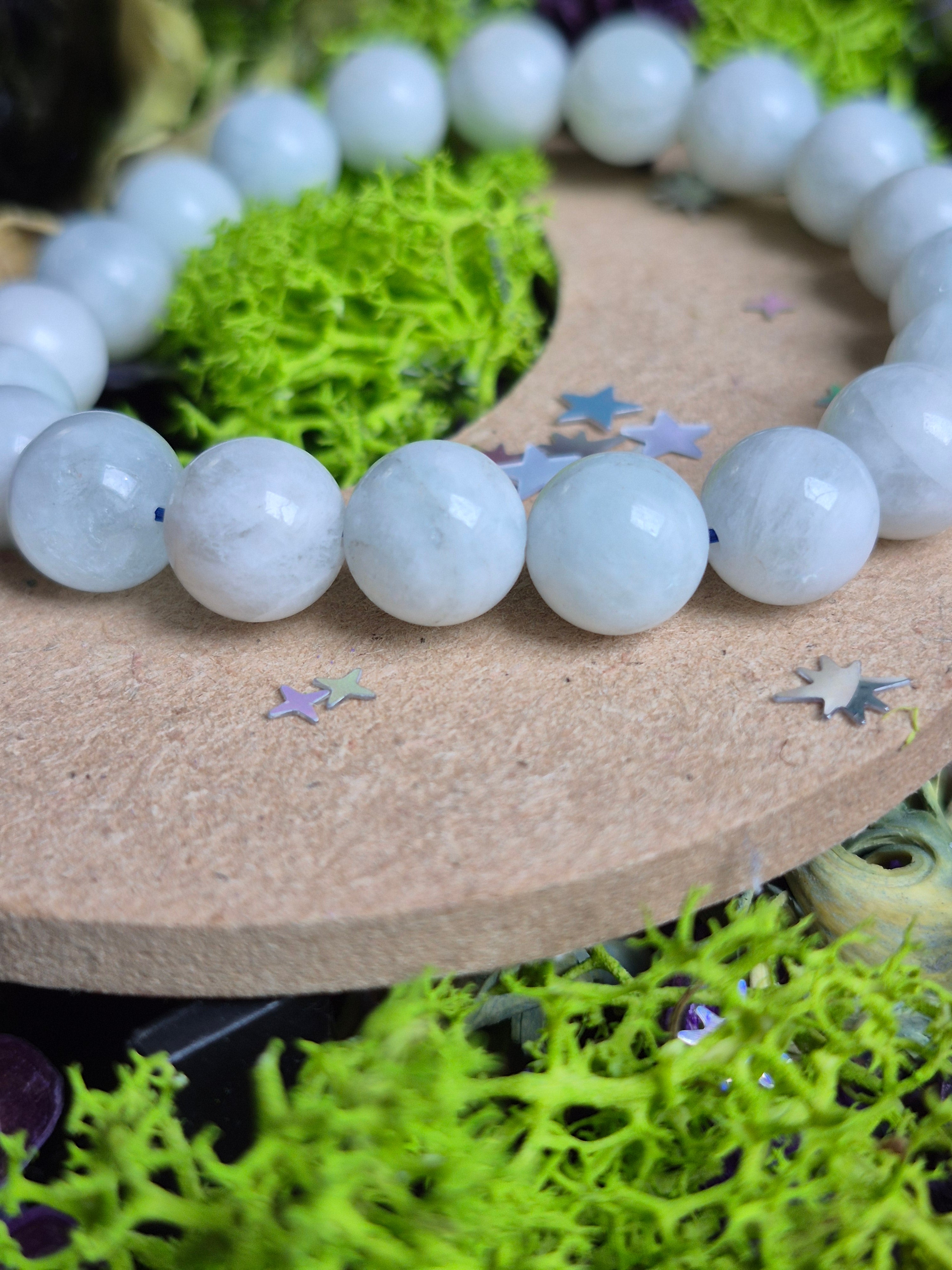 Bracelet élastique – Aigue Marine - taille 10 mm