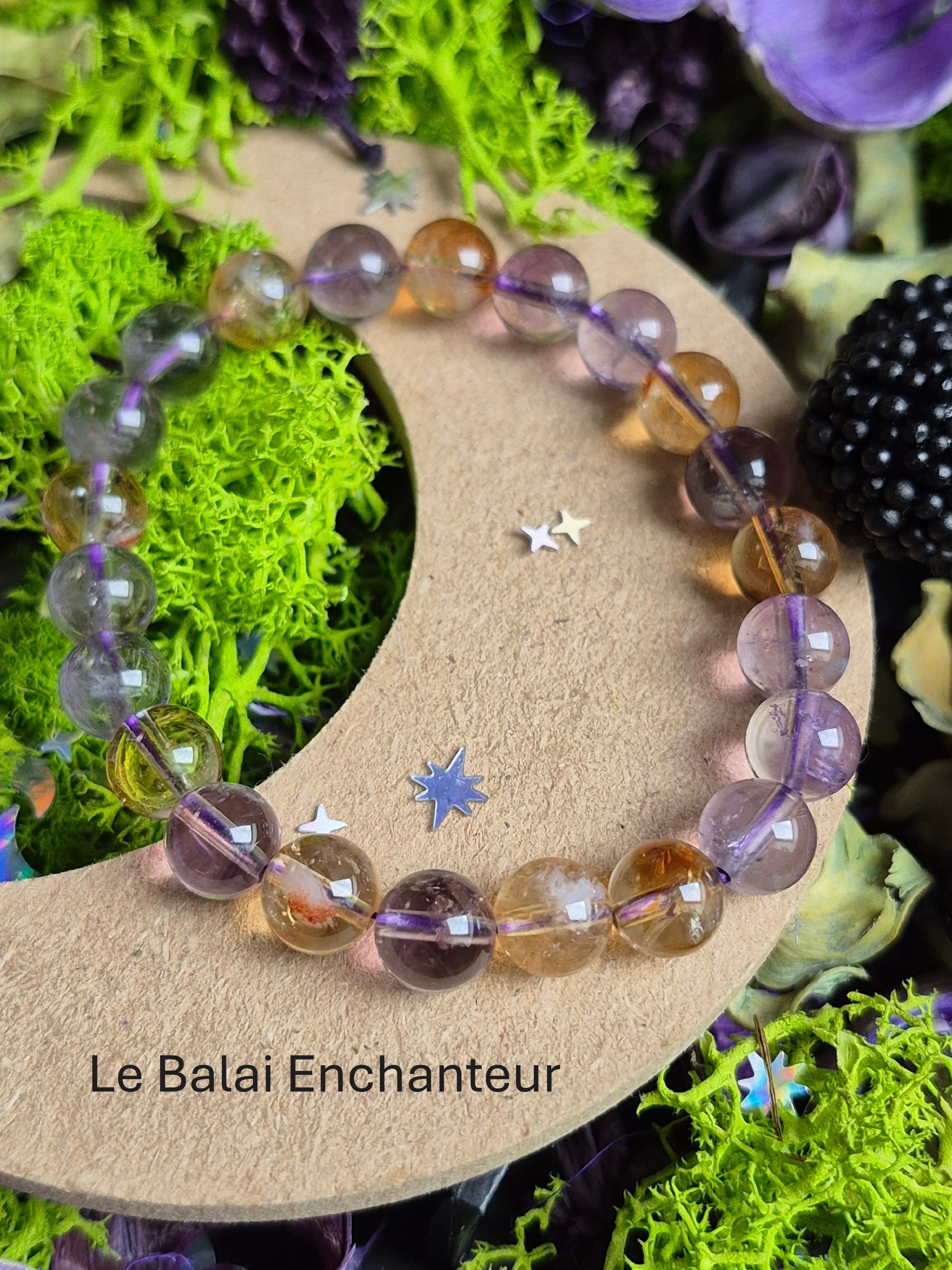 Bracelet élastique – Amétrine - taille 08 mm