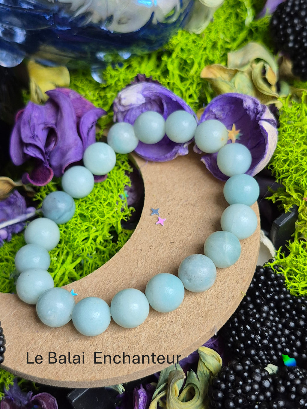 Bracelet élastique – Apatite (mate) - taille 10 mm