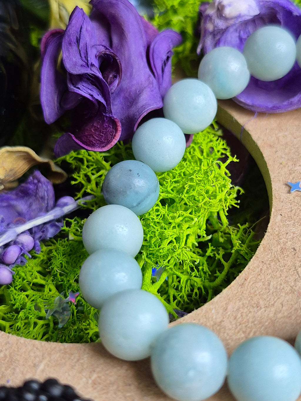 Bracelet élastique – Apatite (mate) - taille 10 mm