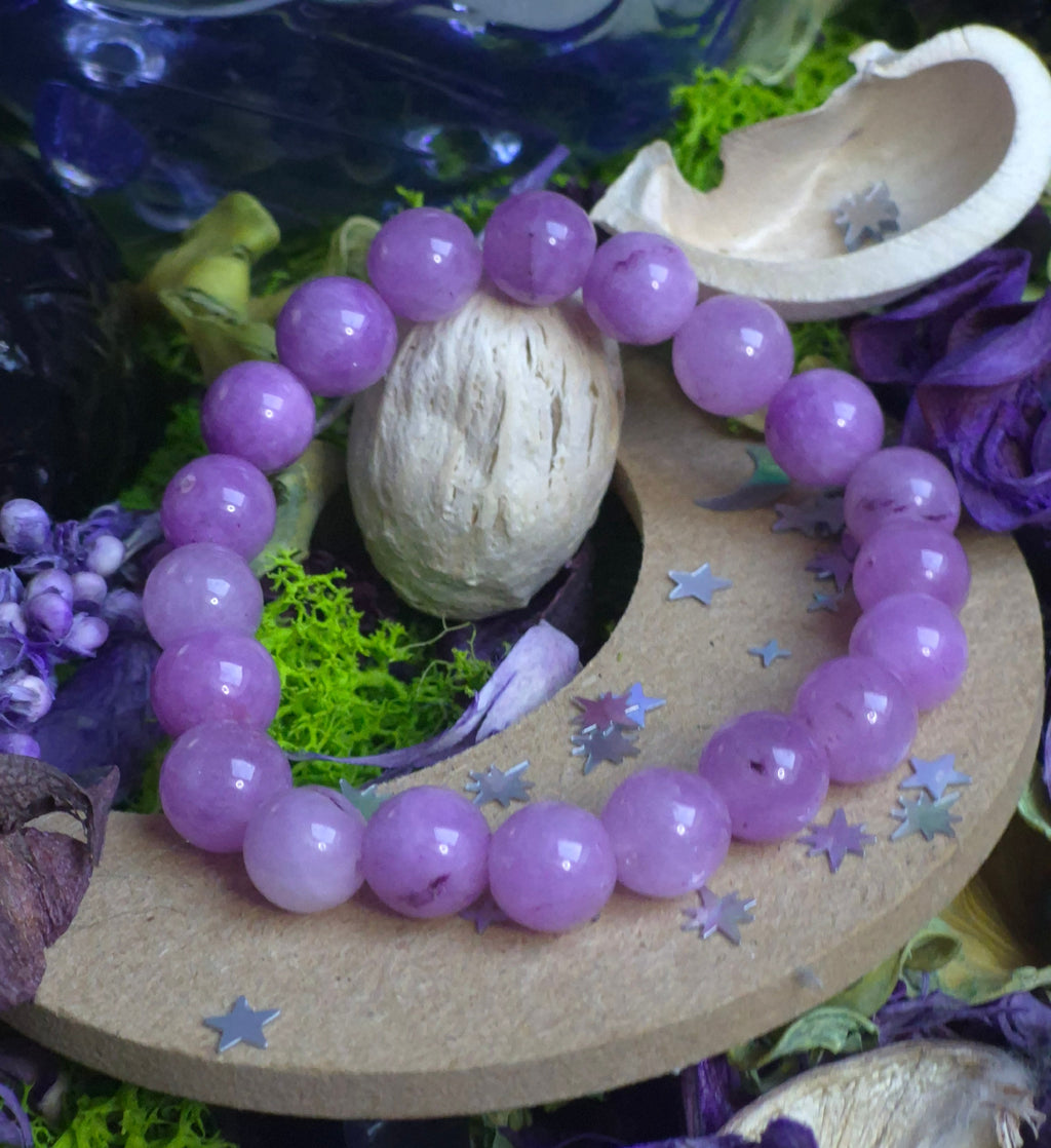 Bracelet élastique - Quartz Lavande - taille 10 mm