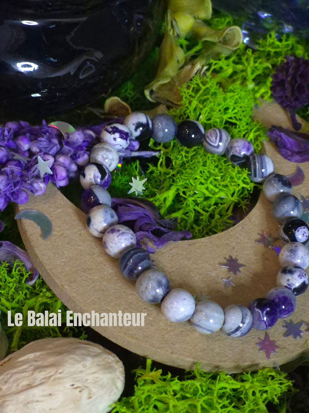 Bracelet élastique – Jaspe Picasso - taille 08 mm