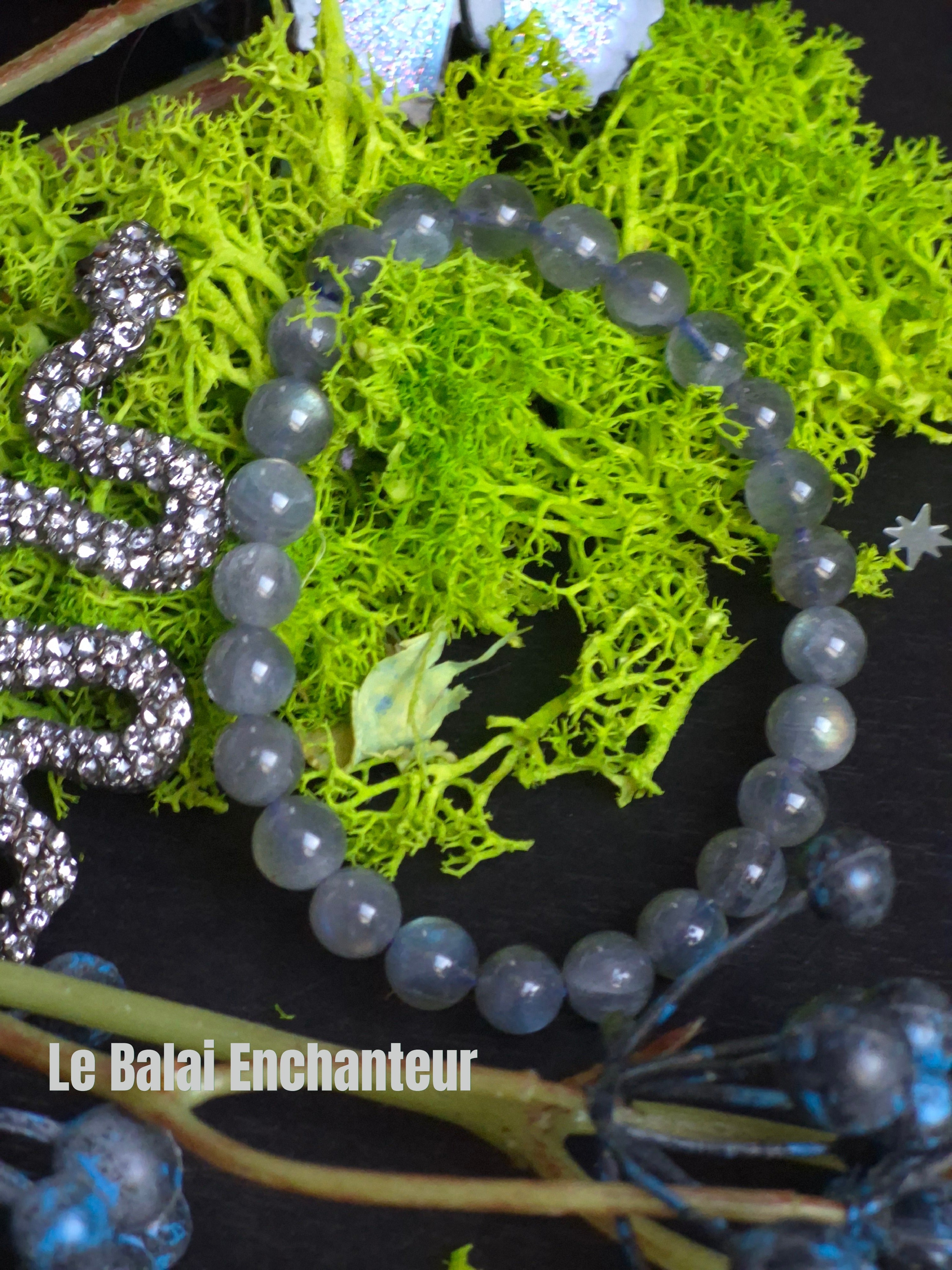 Bracelet élastique – Labradorite - taille 08 mm