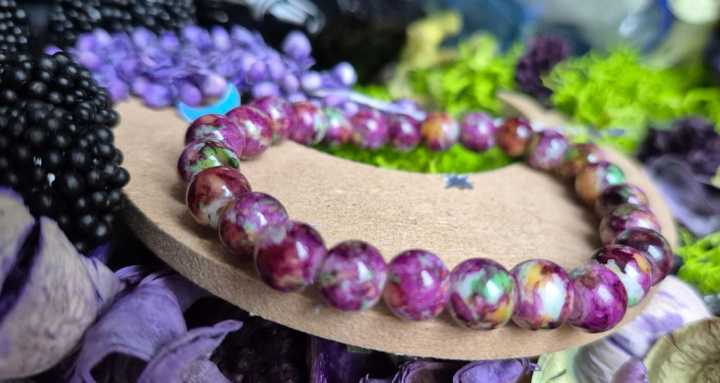 Gri-Gri - bracelet en céramique violet