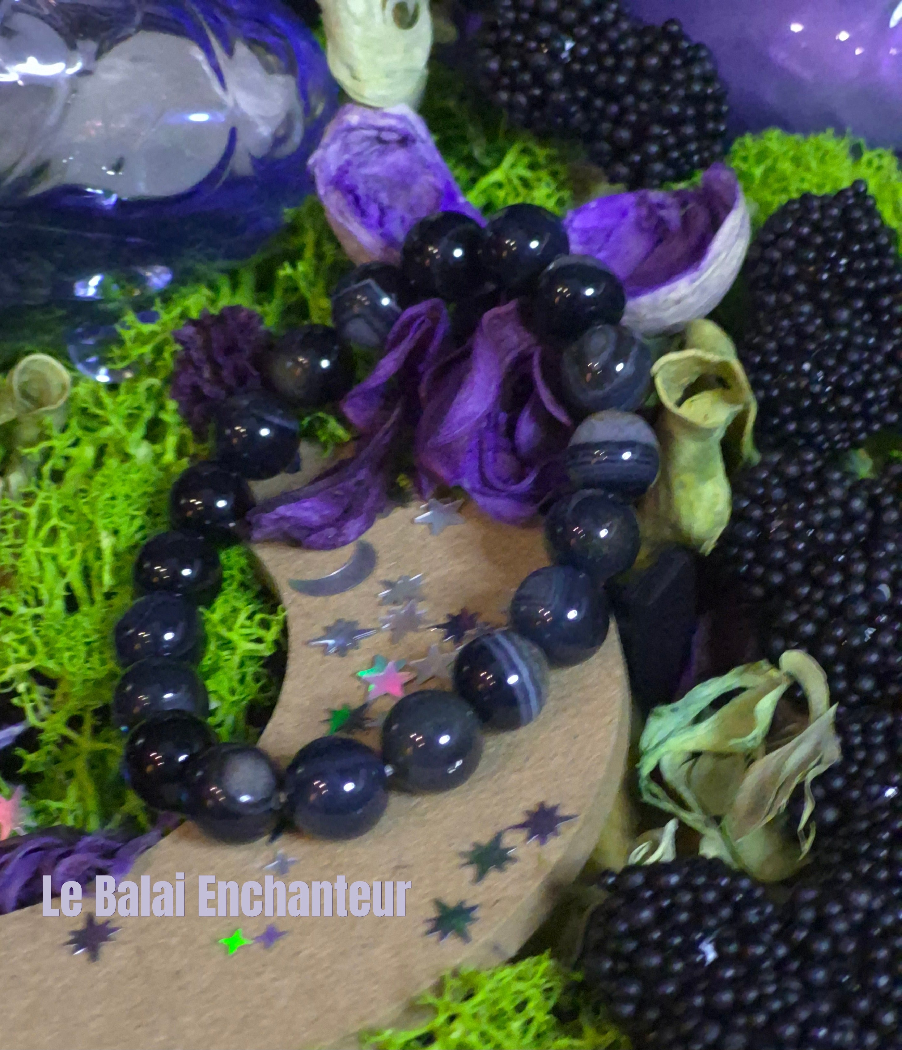 Bracelet élastique – Agate - taille 10 mm