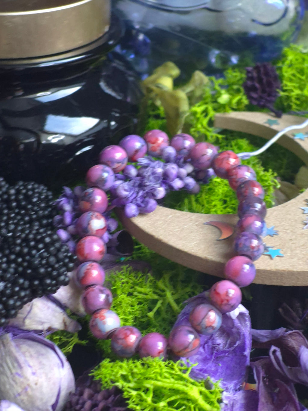 Duo Bracelet Magique - taille 08 mm - vert, blanc et rose