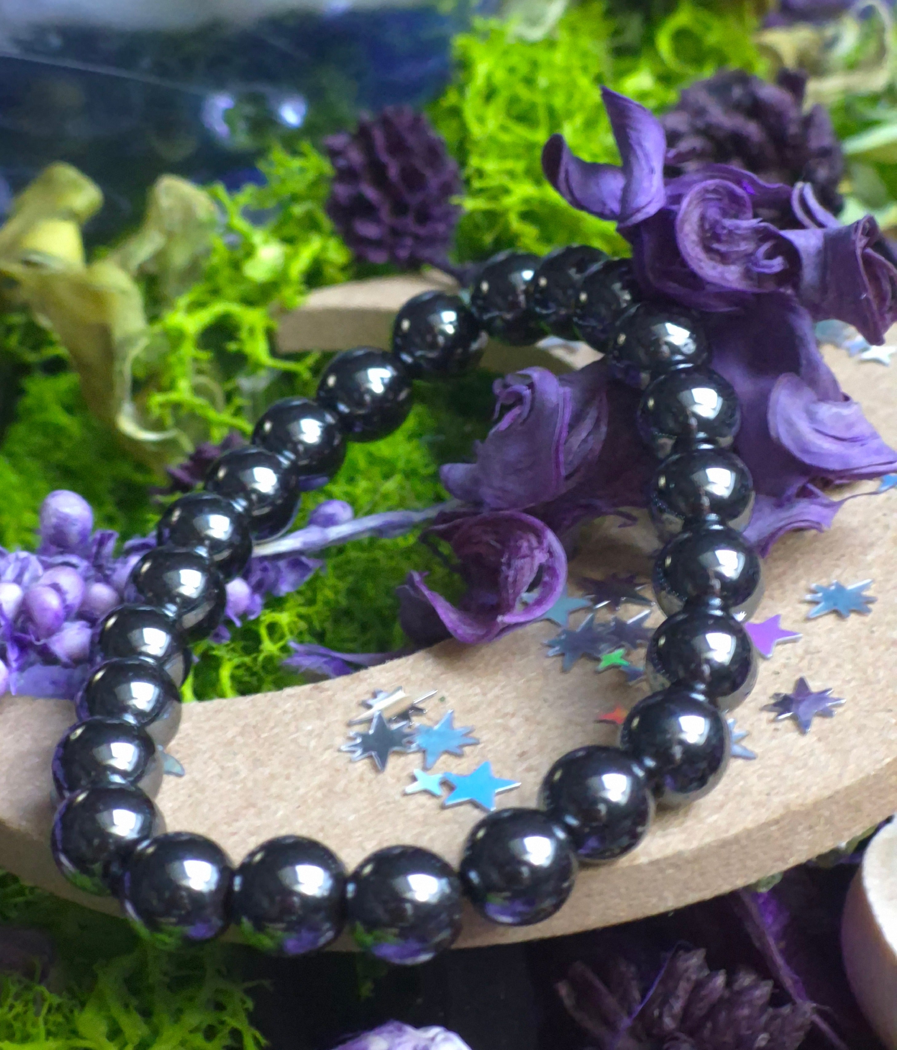 Bracelet élastique - Hématite - taille 08 mm