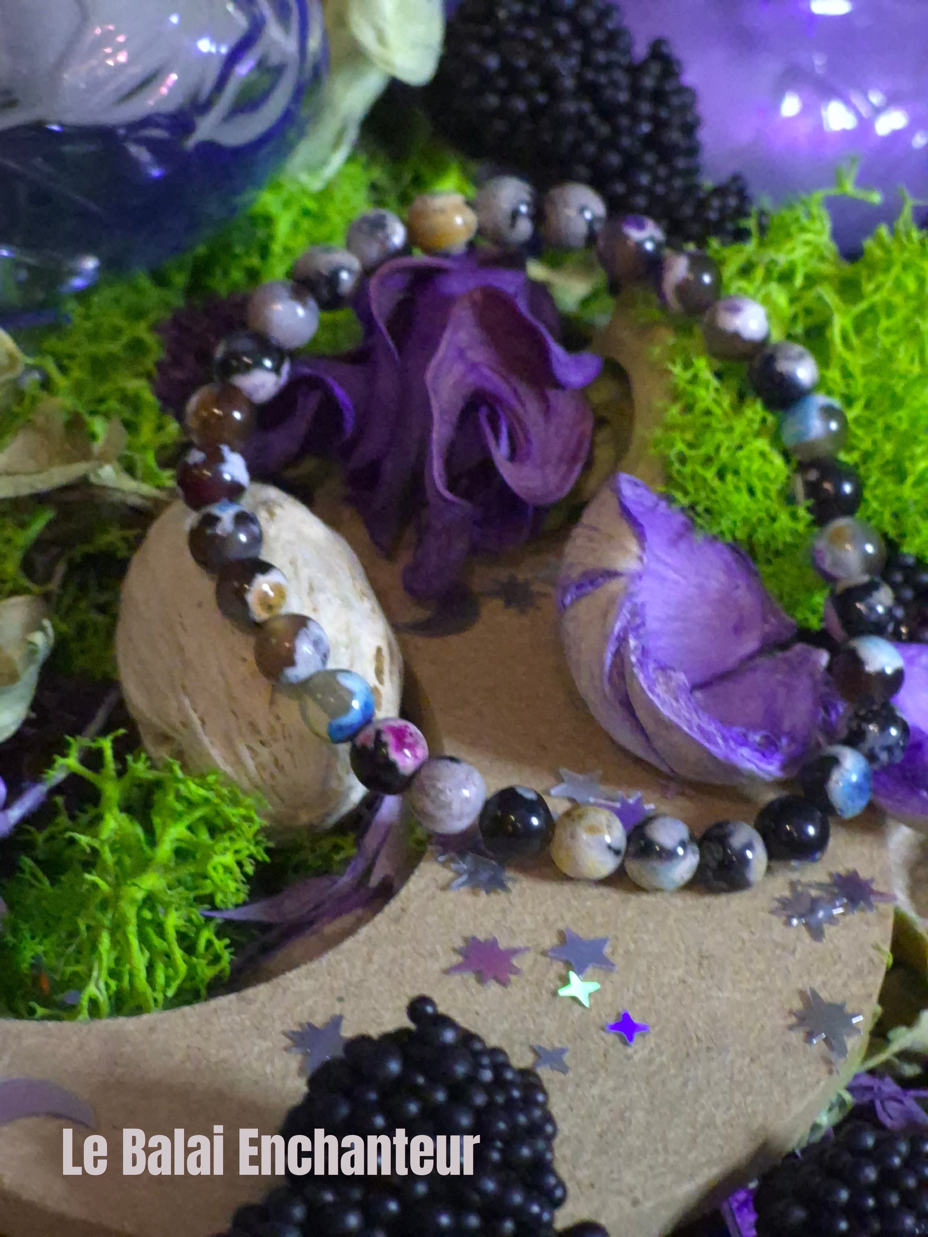 Bracelet élastique - Jaspe orbiculaire - taille 06 mm