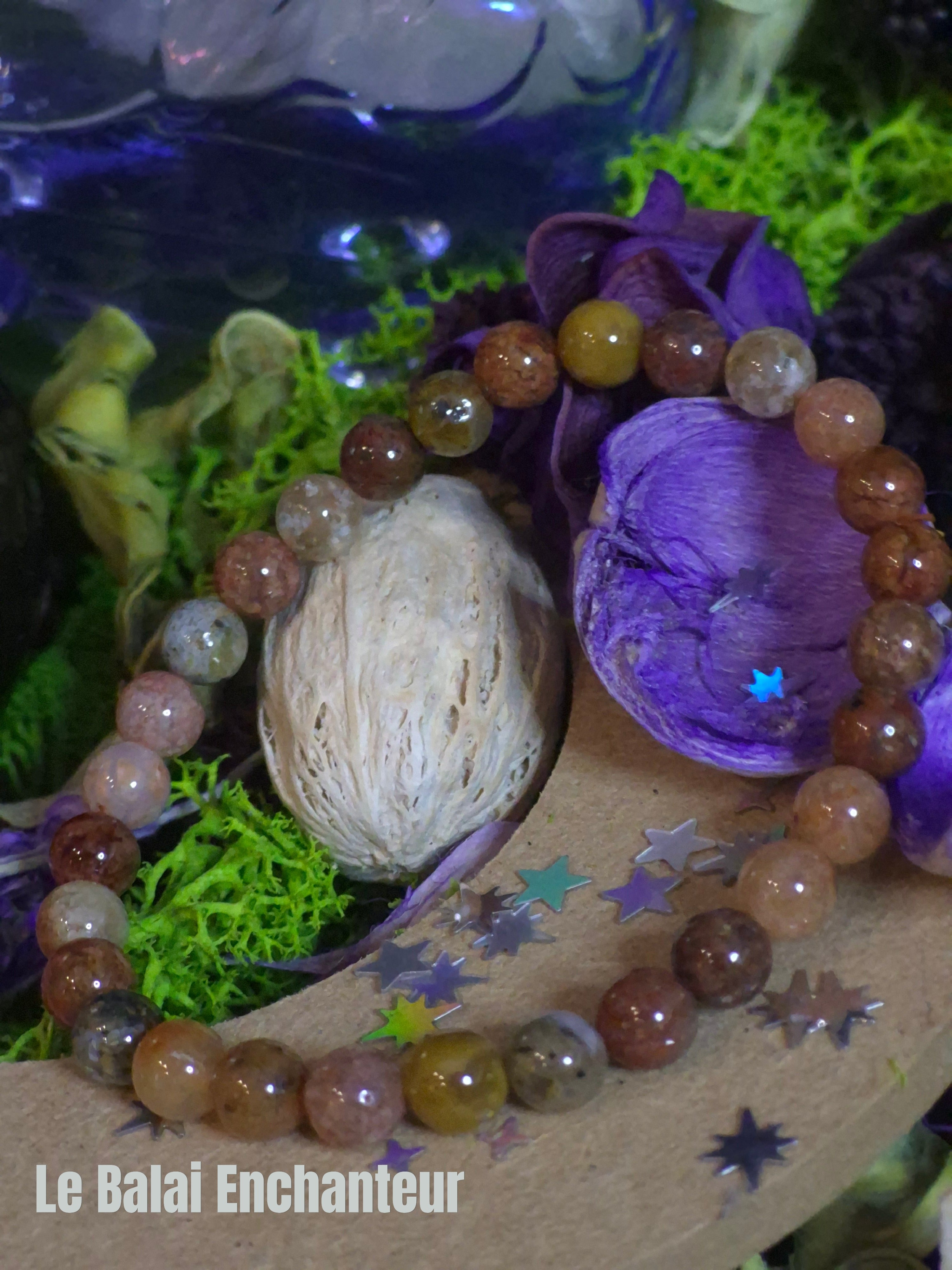 Bracelet Quartz Lodolite - taille 06 mm - Édition Limitée