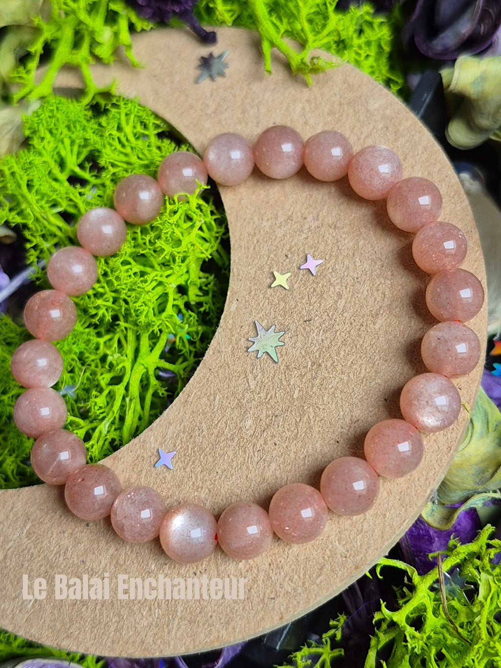 Bracelet élastique – Pierre du Soleil - taille 08 mm