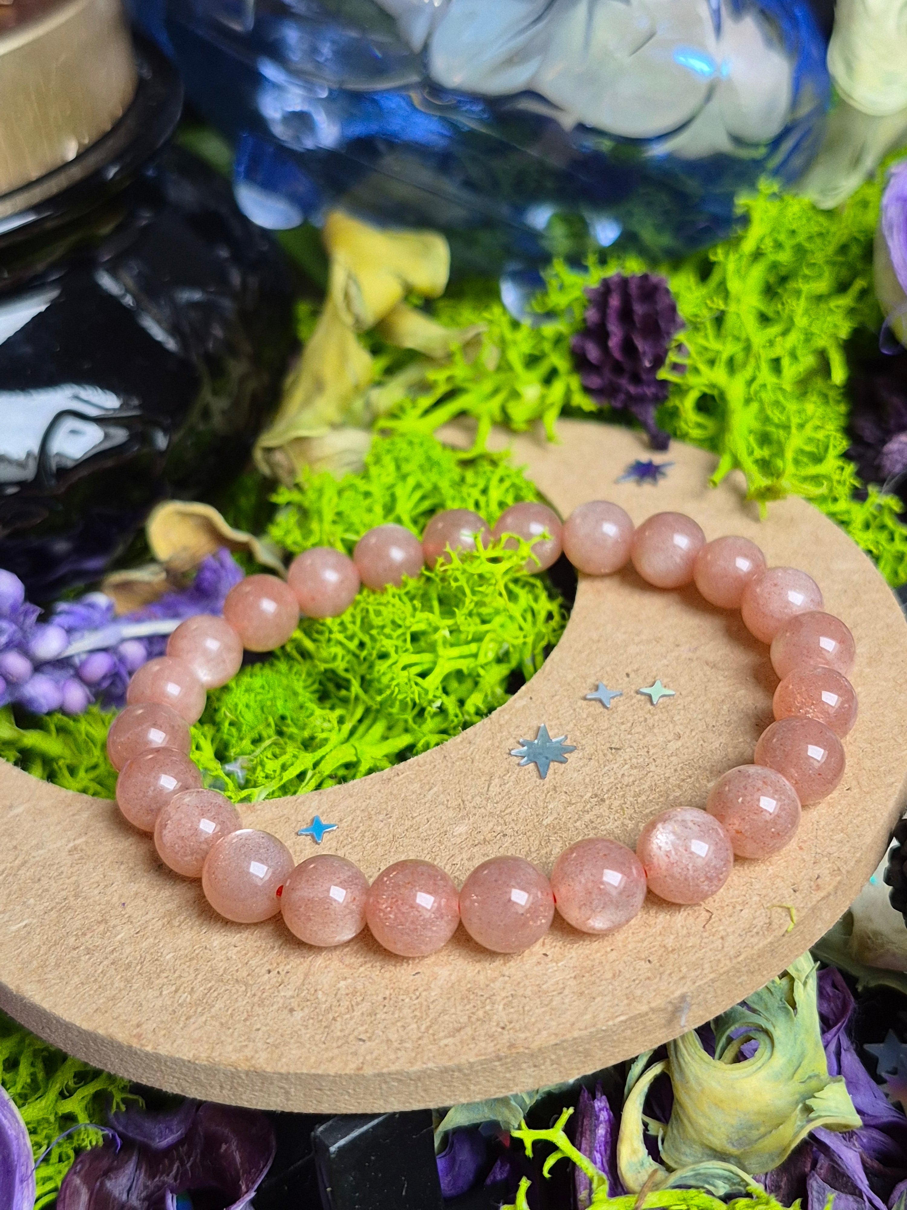 Bracelet élastique – Pierre du Soleil - taille 08 mm