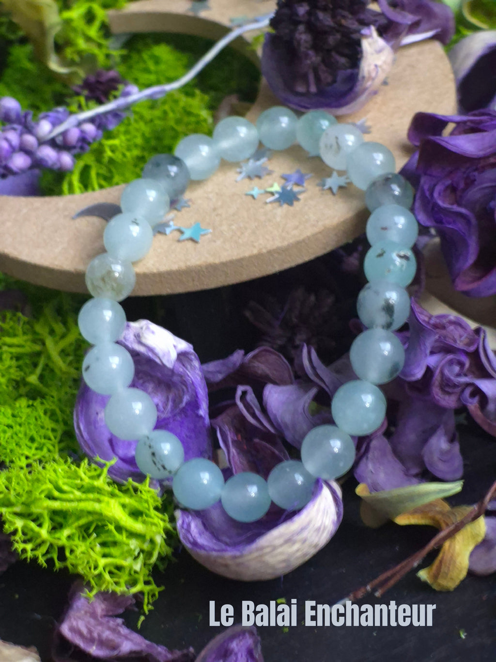 Bracelet élastique – Préhnite, taille 06 mm