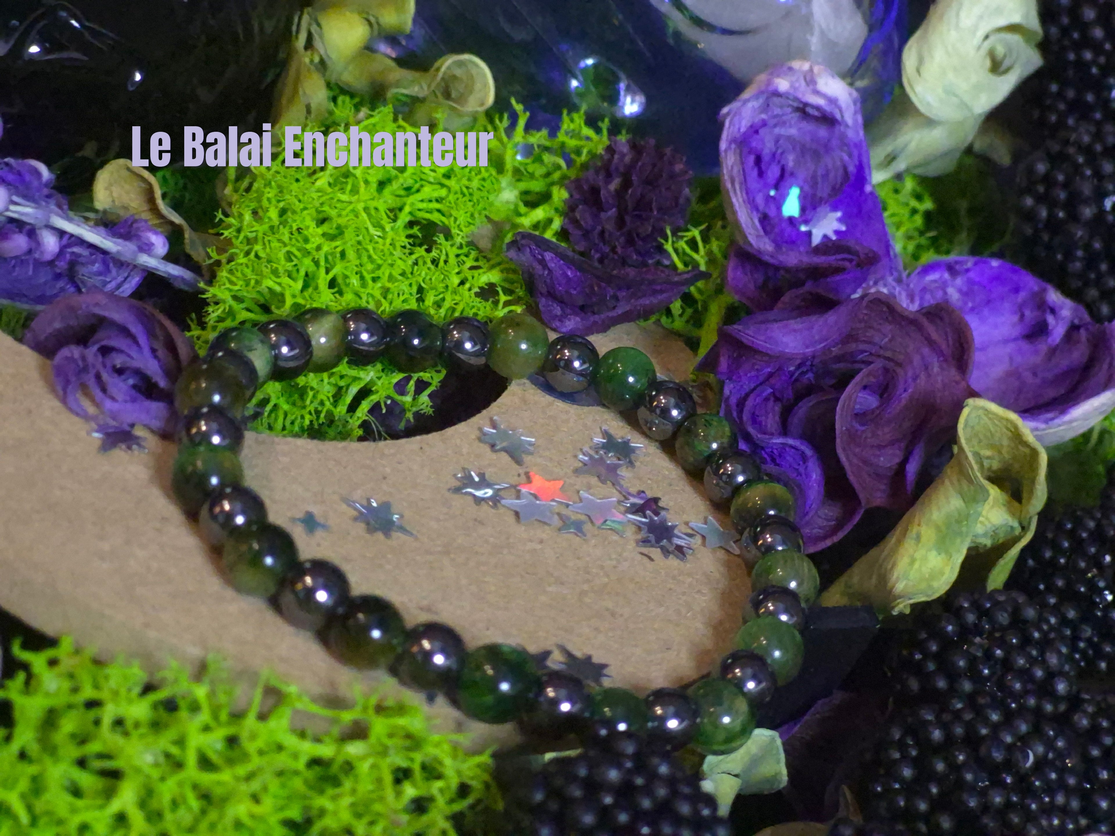 Bracelet élastique – Jaspe Kambaba & Hématite - taille 05/06 mm