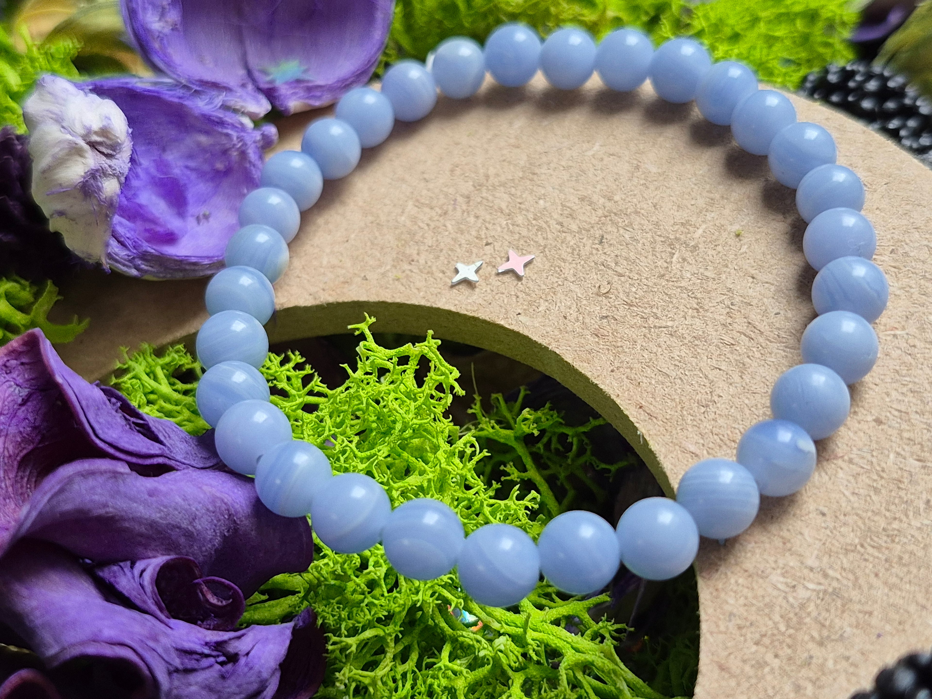 Bracelet élastique – Calcédoine - taille  06 mm