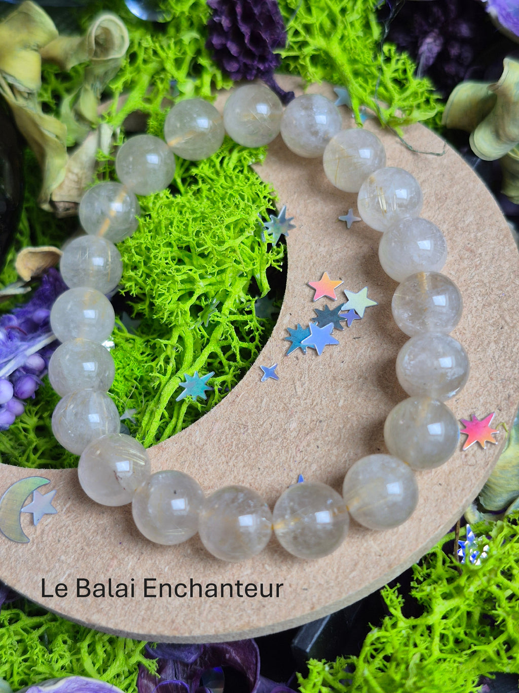 Bracelet élastique –☀️ Citrine -  Taille 10 mm