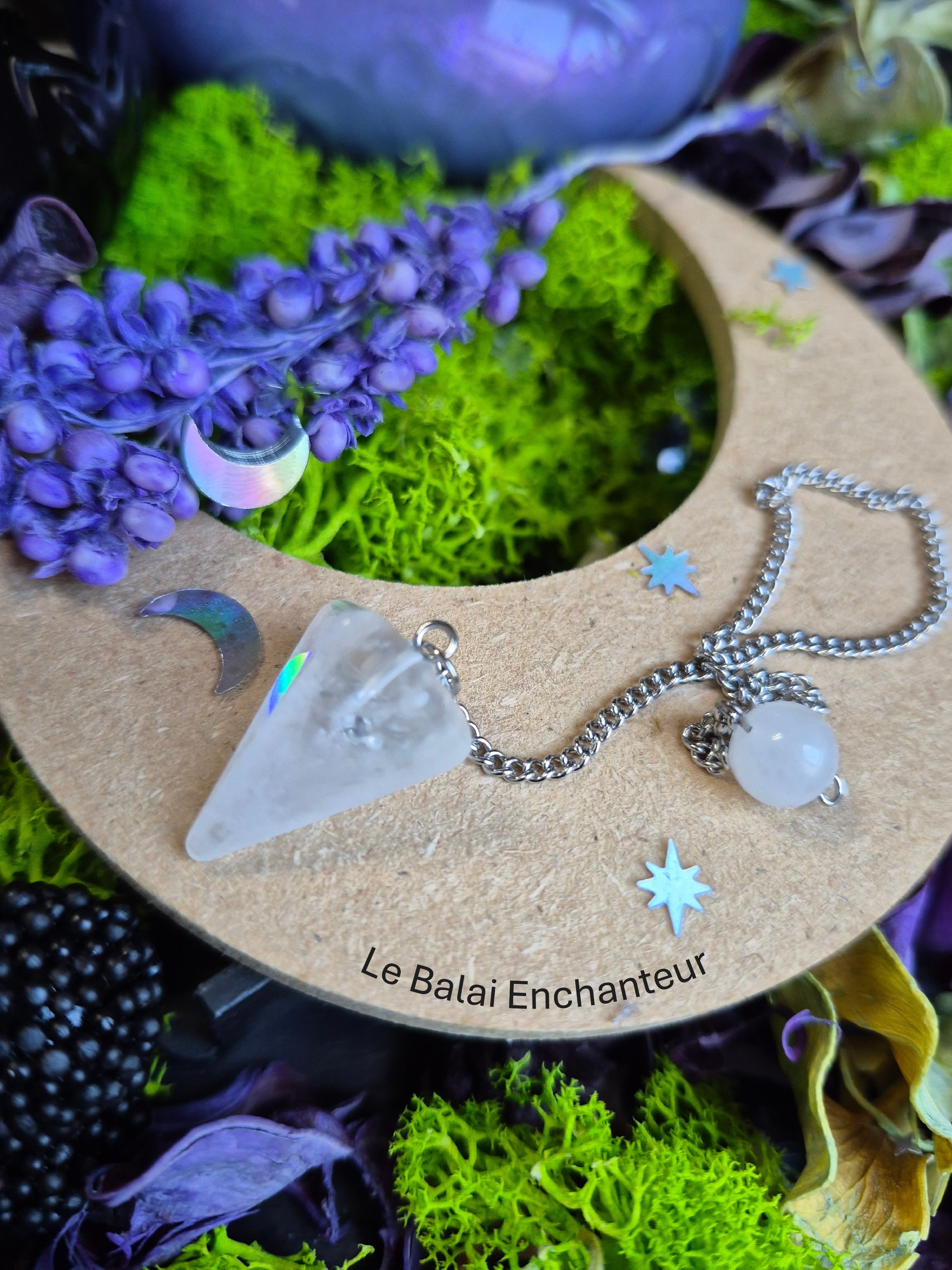 Pendule Compagnon de Guidance - Cristal de Roche