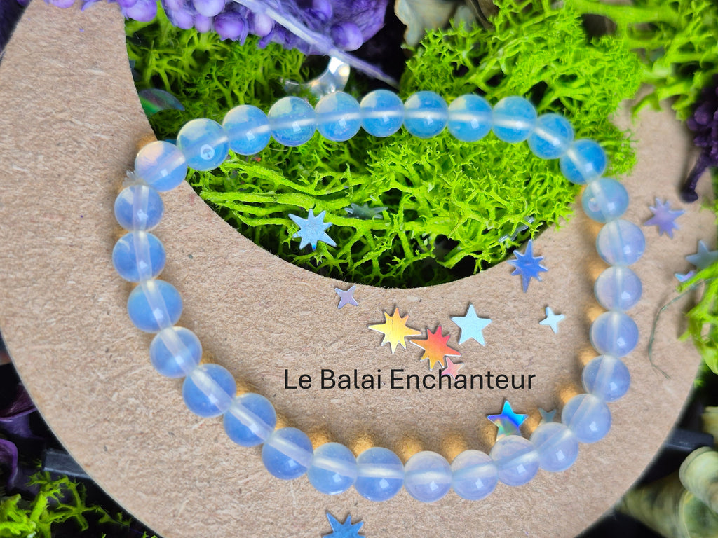 Bracelet élastique – Opale - taille  06 mm
