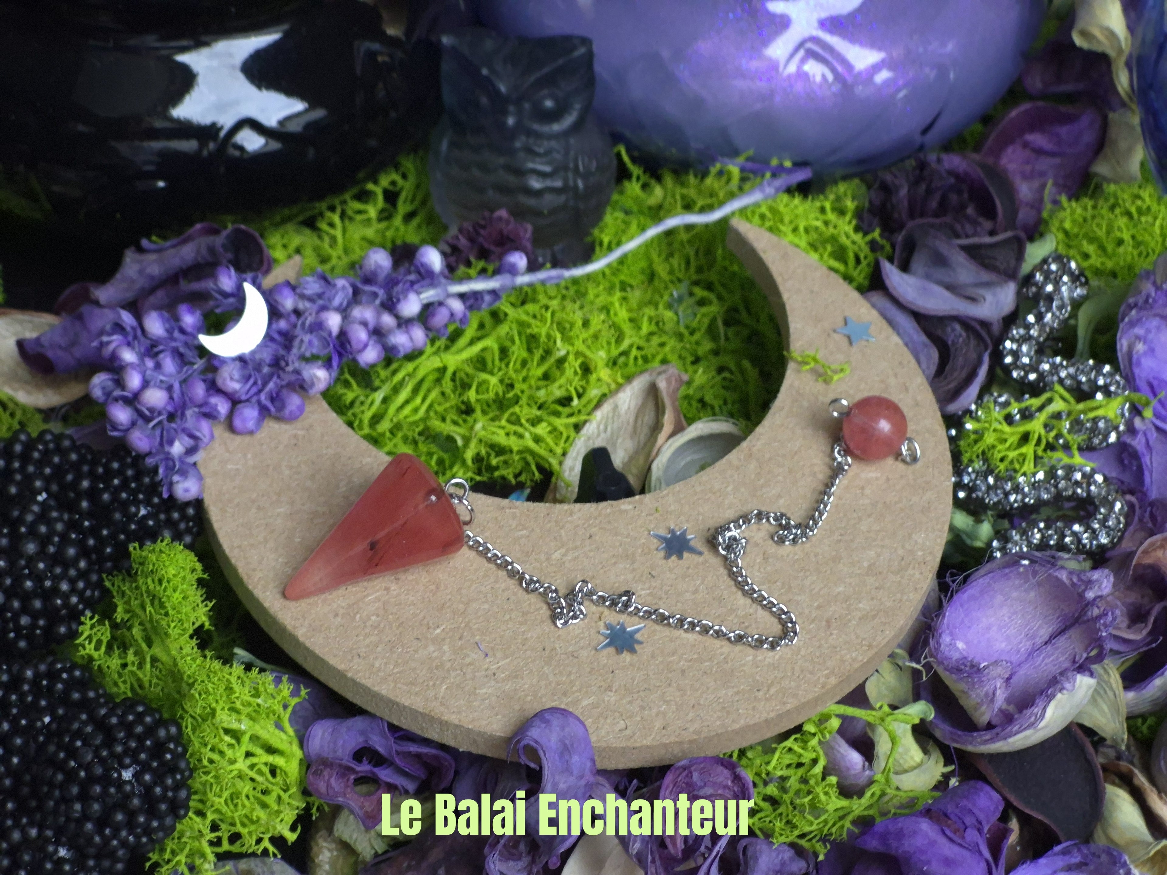 Pendule Compagnon de Guidance - Quartz Rose