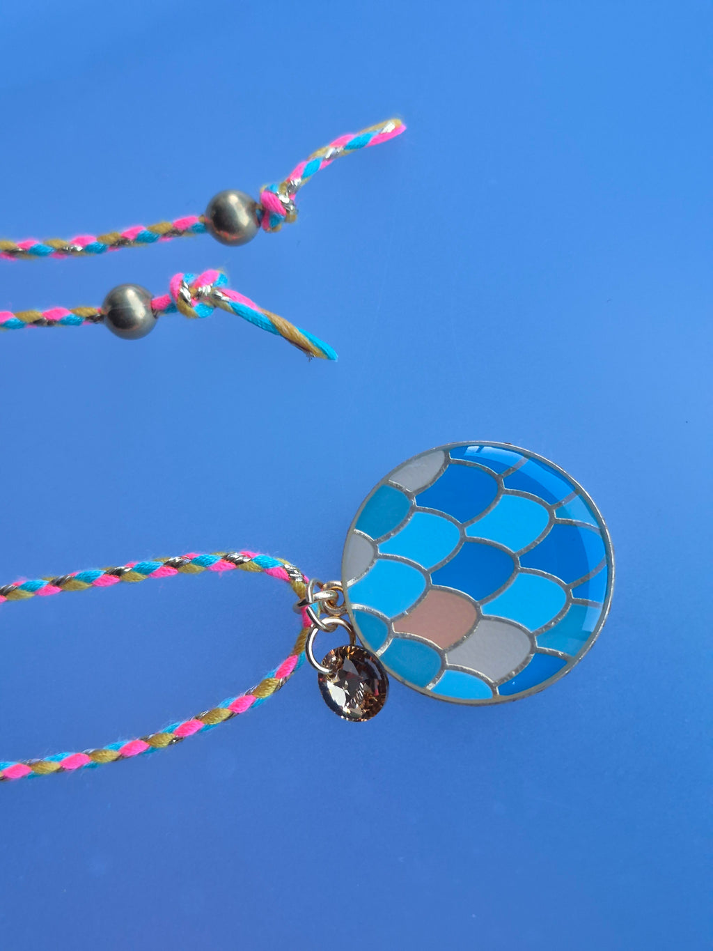✨ Collier "Arlequin" – Éclat Turquoise & Swarovski