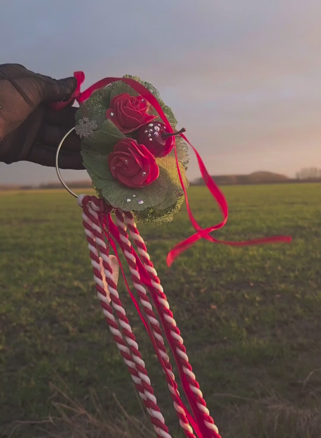 Attrape cœur « Rose & Pomme »