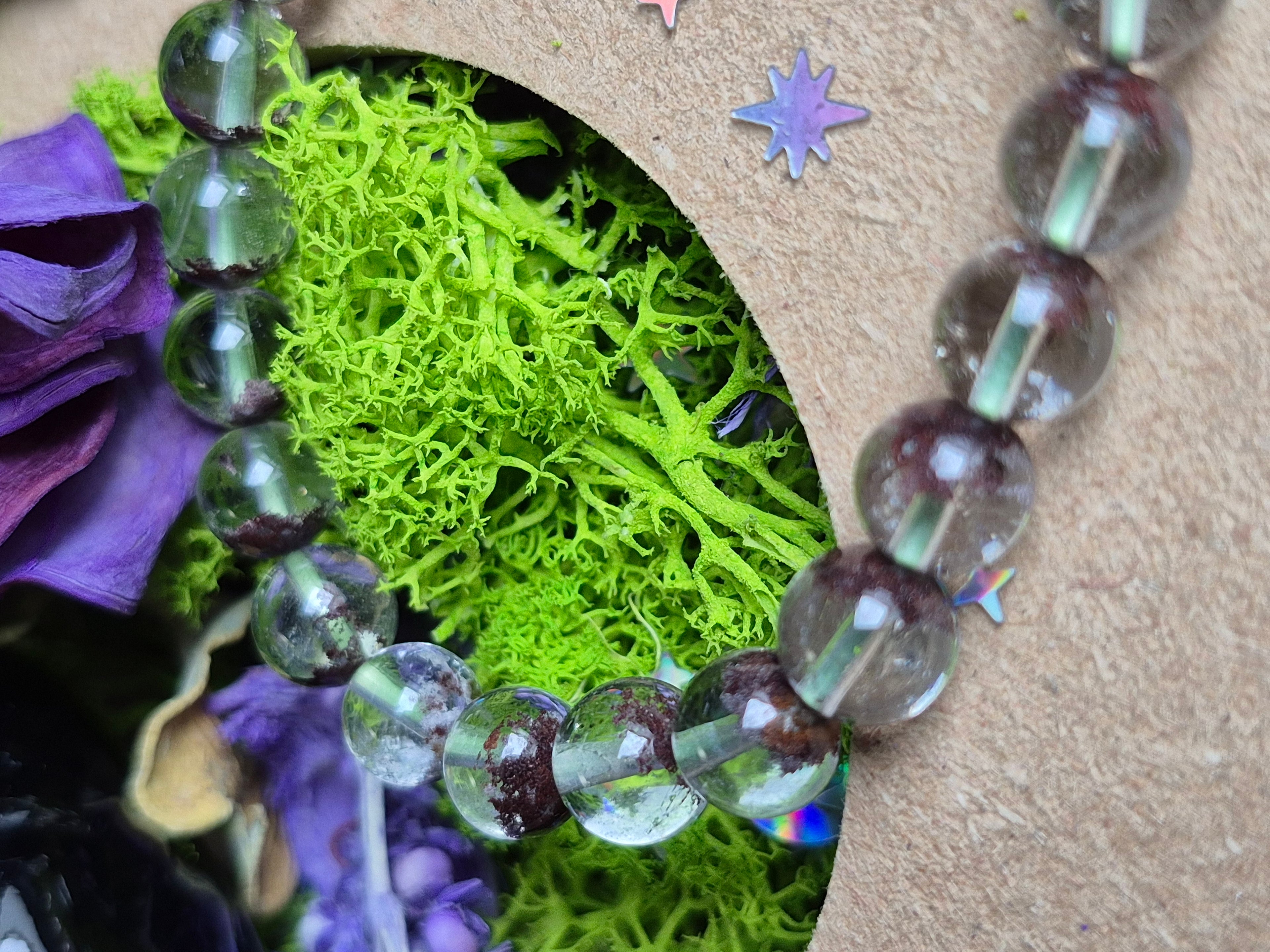 Bracelet élastique – Quartz Fantôme - taille  08 mm