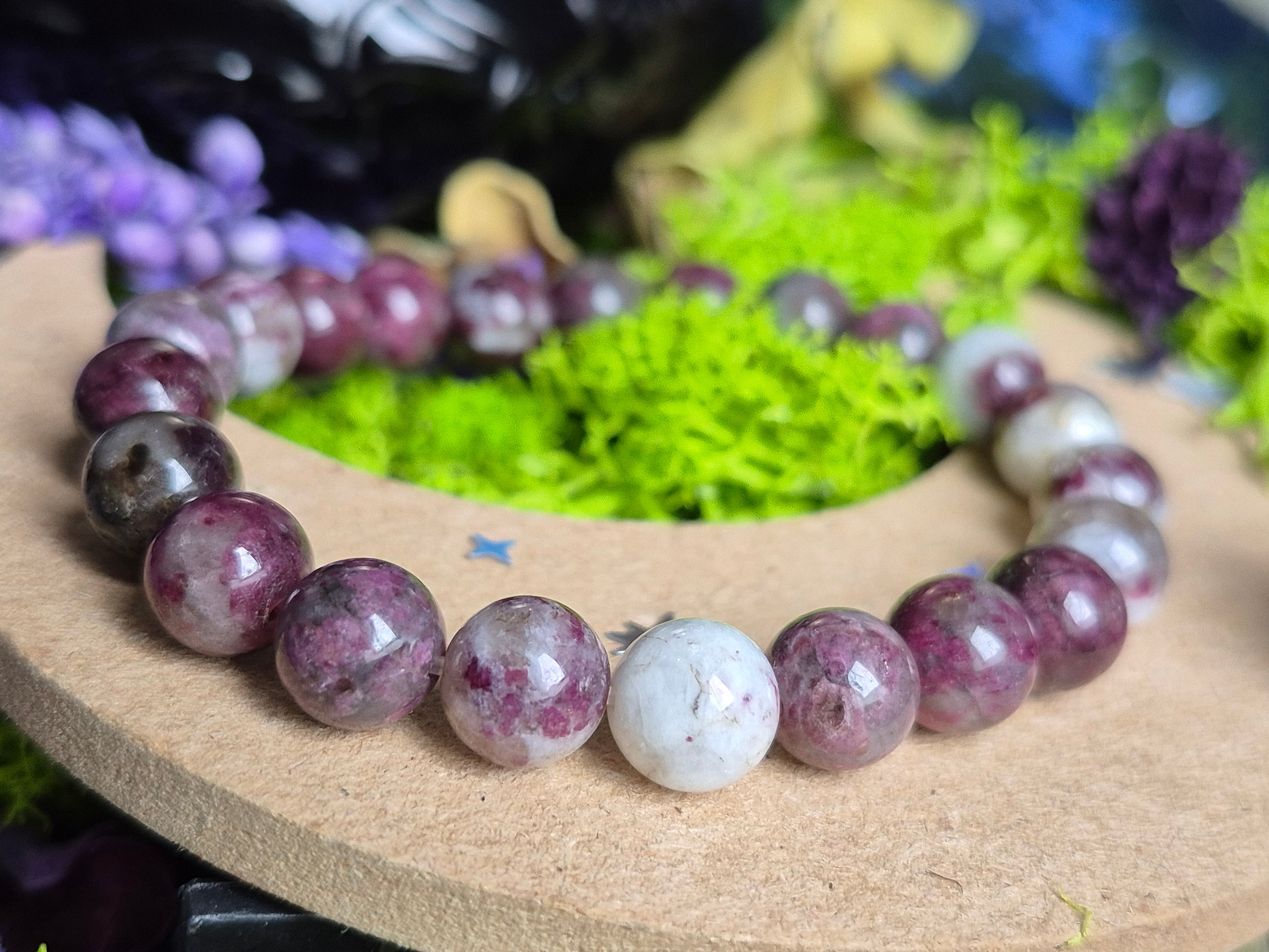 Bracelet élastique – Tourmaline rose - taille 08 mm